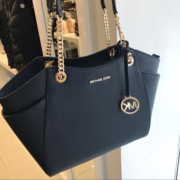 NWT Michael Kors Jet Set Travel Black JST tote bag - Picture 4 of 5